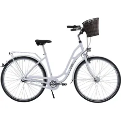 HAWK City Classic Joy Fahrrad Damen 28 Zoll 3 Gang Nabenschaltung Weiß 2XS