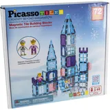 PicassoTiles Magnetische Bausteine Set Ice-Winter-Thema Mehrfarbig
