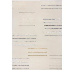 Wollteppich FLAIR RUGS "Dottie Geometric", bunt, B:160cm H:6mm L:230cm, Kunstfaser, Wolle, Teppiche, natürlich wärmeisolierend