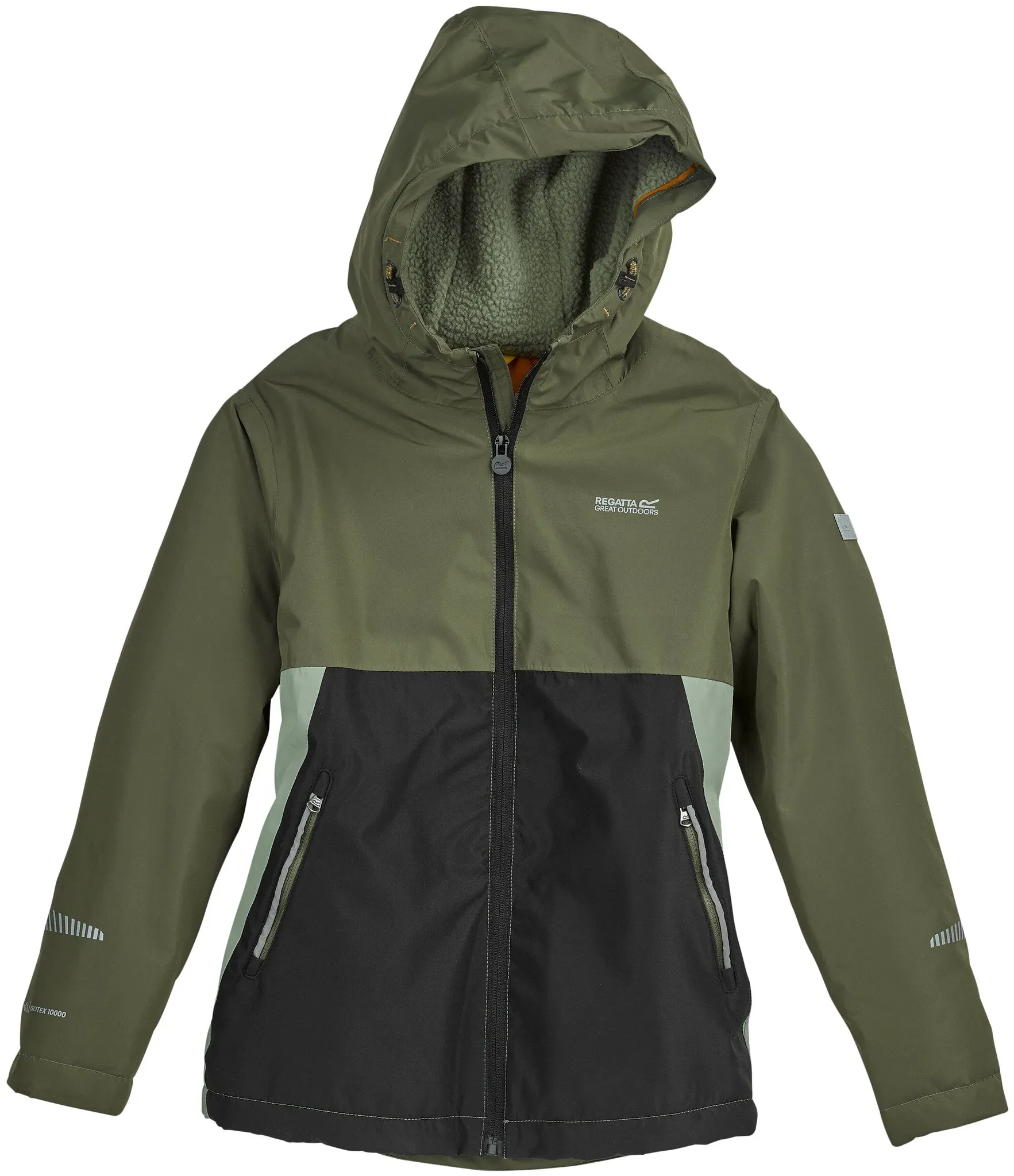 Regatta Jacke Hillain Warm Lined, olive night-black-oil green, 176