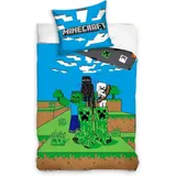 Carbotex Minecraft Bettwäsche Wendebettwäsche MC003-4 135x200cm/80x80cm