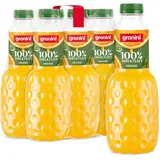 granini Trinkgenuss Direkt-Frucht-Saft, 100% Direktsaft Orange (6 x 1 l), 100% Fruchtgehalt, Orangensaft aus Direktsaft, ideal für Saftschorle, natürlich, vegan, mit Pfand