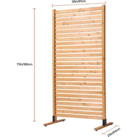 Vevor Sichtschutz 91 x 6,3 x 187 cm Holz
