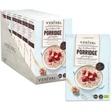 Verival Porridge Erdbeer Chia Glutenfrei | 6 x 350g | vegan | ohne Palmöl | glutenfrei | ohne Zuckerzusatz | hangefertigt in Tirol