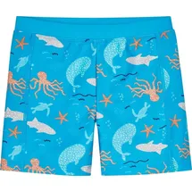 Playshoes Badeshorts 'Meerestiere' - Blau,Orange,türkis,Weiß,Grün - 74-80
