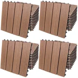 CASARIA WPC Fliesen terrakotta 30 x 30 x 2 cm 44 St.