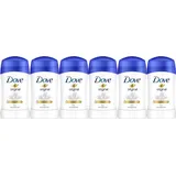 Dove Antitranspirant Deo Stick Original mit 1/4 Pflegecreme Deodorant schützt 48h vor Körpergeruch und Achselnässe 6x 40 ml