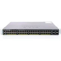 Cisco 2960X-48LPS-L: 48 Port LAN Base SW (48 Ports), Netzwerk Switch, Schwarz