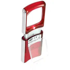 Wedo Lupe eckig beleuchtet rot