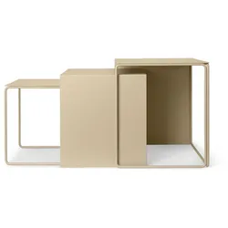 Ferm Living - Cluster Tables (3er-Set), cashmere