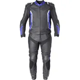 Gms GMS, GR-1 Lederkombi 2tlg. - Schwarz/Blau/Weiß - 50