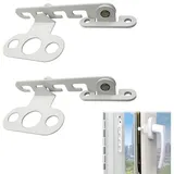 Coonoor Feststeller 2 Stück Fensterfeststellerr, Fensterstopper Kippfensterschutz, (2-St), Fensterfeststeller für Kippfenster zum Einstellen der Fensteröffnung weiß