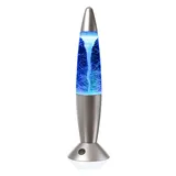 satisfire Lavalampe Tornado RGB Farbwechsel Touchsensor USB Batterie H:36cm silber