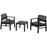 PROGARDEN Kraka Set 3-tlg. Anthrazit