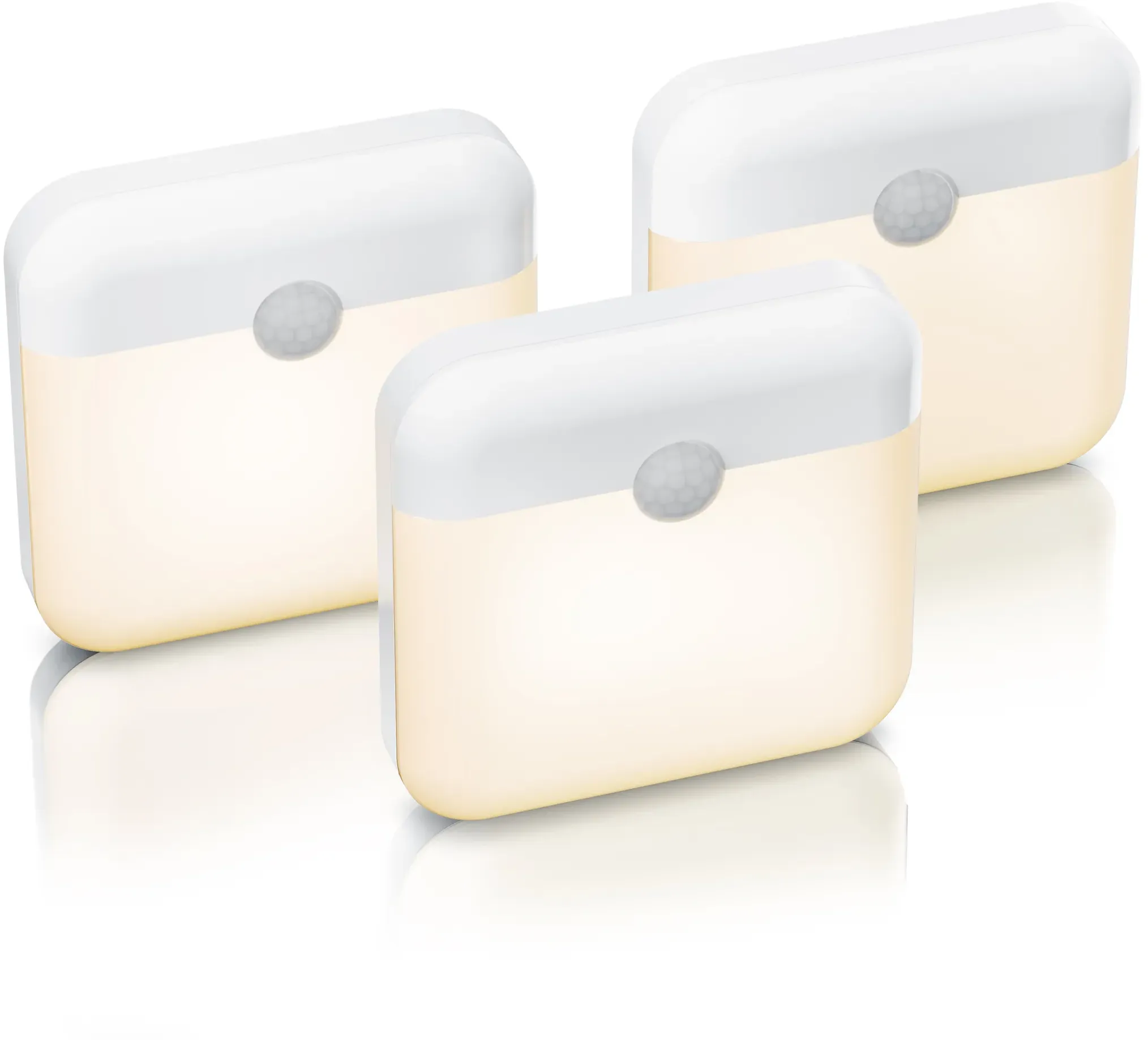 LED-Nachtlicht mit Bewegungsmelder 3er-Set