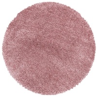 Teppich Hochflor Teppich Francesca Rosa, Teppich Boss, rund, Höhe: 30 mm rosa Ø 160 cm x 30 mm