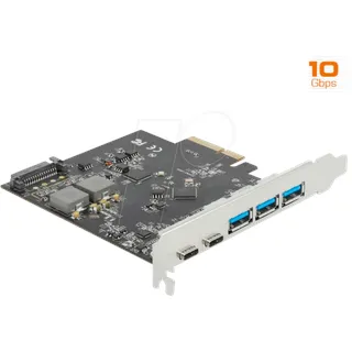 DeLock 89064 PCI-Express Karte USB-A USB 3.2 Gen 2 PCIe