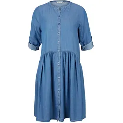 Tom Tailor Denim Damen Kleid BOTTOM DENIM Used Mid Blau 10119 XS