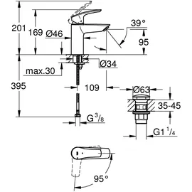 Grohe Eurosmart Einhandmischer Chrom