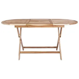 vidaXL Gartentisch klappbar 160 x 80 x 76 cm Braun