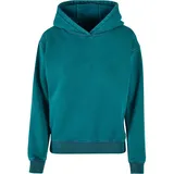 URBAN CLASSICS Stone Washed Kapuzenpullover Water Green 5XL