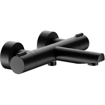 Keuco PLAN blue Thermostat-Wannenarmatur Schwarz Matt