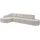 altdecor Ecksofa Ottomane Links MARI-L2 - 328x171x79 cm Hellbraun Velours