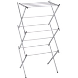 Home Vida 3-Tier-Reinigungstuch Trockner/Wäscheständer, Metall, Silber