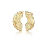 ELLI PREMIUM Ohrstecker Hänger Fächer Form Trend gold 925 1
