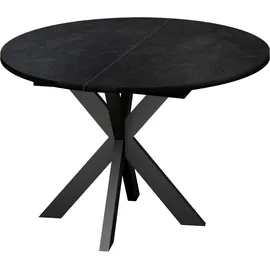 Mäusbacher Runder Esstisch 110 x 76 x 110 cm schwarz