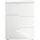 Die Möbelfundgrube Nachtschrank SPICE 46 x 40 x 59 cm Weiß Hochglanz