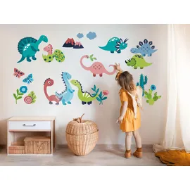 Tulup Aufkleber, 80x144 cm Dinosaurier Pflanzen