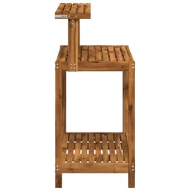 vidaXL Umtopfbank 86,5 x 48,5 x 106 cm Pflanztisch beige/braun