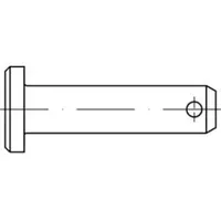 Industrial Quality Supplies ISO 2341 Bolzen mit Kopf Stahl