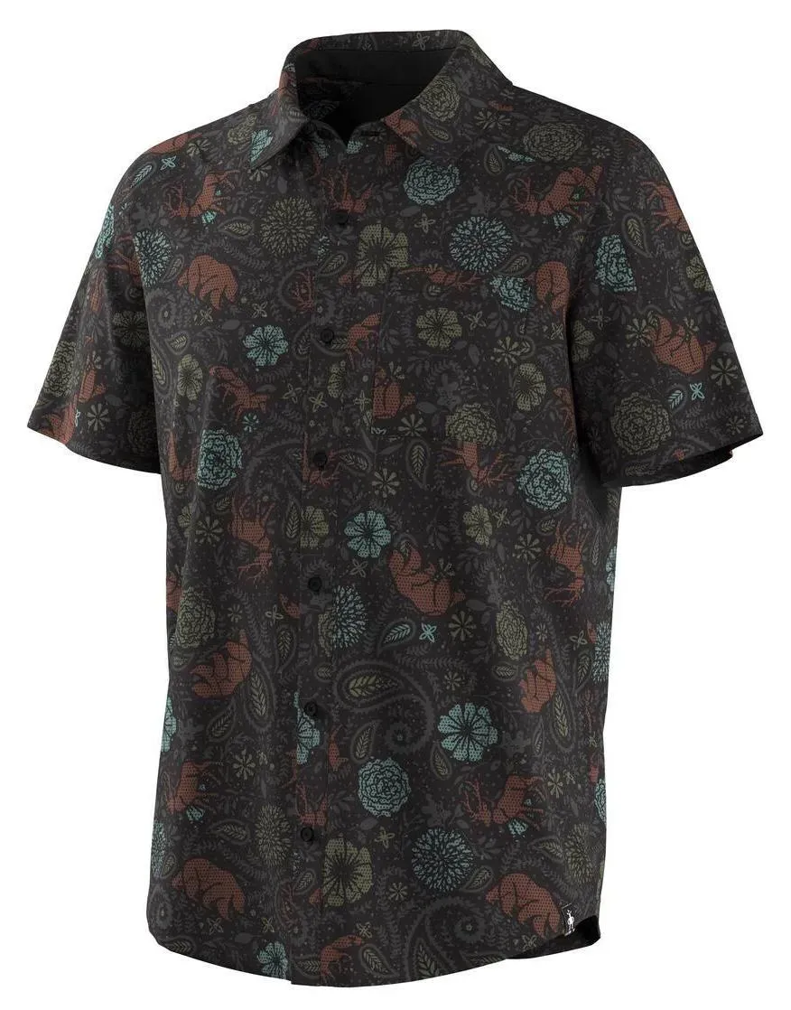 Smartwool Herren Everyday Kurzarmhemd - L - black paisley