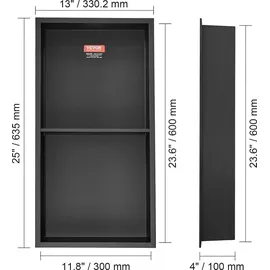 Vevor Wandnische Edelstahl 10x33,02x63,5cm