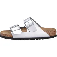 Birkenstock Arizona Birko-Flor schmal silber 37