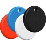 Chipolo POP Schwarz/Weiß/Rot/Blau - 4-Pack