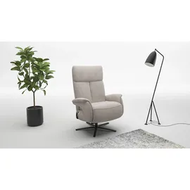 sit&more TV-Sessel Triple Seven Xtra large Polyester 86 x 111 x 86 cm grau mit Kopfteil- & Drehfunktion