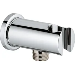 Wandanschlussbogen Rainshower mit Brausehalter (Ausführung: Wandanschlussbogen Rainshoer mit Brausehalter rund)