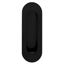 INTERSTEEL Schiebetürmuschel 4476 VA schwarz ov.bl.L.120mm B.40mm
