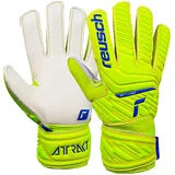Reusch Unisex Torwarthandschuhe Attrakt Solid Junior für alle Spielfeldoberflächen safet Yellow/dp Blue/Whit, 5 5272515