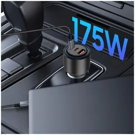 TECH-PROTECT CC04 3-Port PD175W Autoladegerät Schwarz