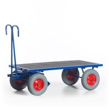 Rollcart 15-05202, Handpritschenwagen Stahl pulverbeschichtet Traglast (max.): 1000kg, Bereifung=Luft