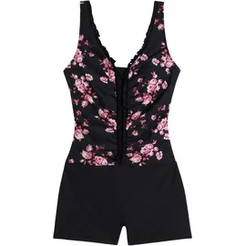 bonprix Badeanzug Damen Schwarz 56