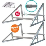 2 Sets SAVOLAR Solarmodul Halterung Balkonkraftwerk bis 117cm (46 Zoll)