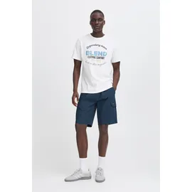 Blend Cargoshorts BLEND "Cargoshorts BHTiam", Herren, Gr. XXL, N-Gr, blau (marineblaus), Obermaterial: 98% Baumwolle CO. 2% Elasthan EL., Hosen
