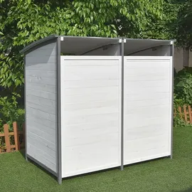 Melko Mülltonnenbox 140 x 85 x 127 cm grau