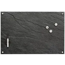 Zeller Glas-Magnettafel 60,0 x 40,0 cm Schiefer anthrazit