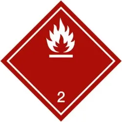 Gefahrgutkennzeichen Entzündbare Gase, Typ: 04300